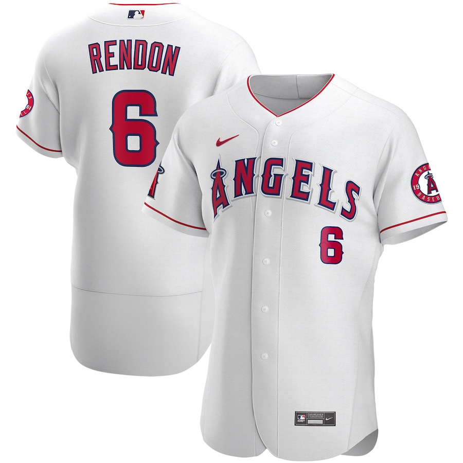 2022-23 City Connect Youth Los Angeles Angels Anthony Rendon 6 Anthony Rendon  Jersey - Cream - Bluefink