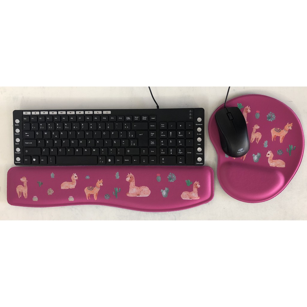 Kit Home Office - Mouse Pad e Apoio Teclado Ergonômico ótima qualidade! -  LHAMA
