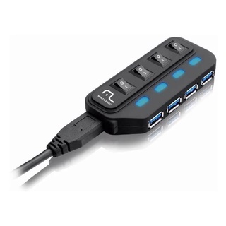 Hub Regua Usb 3.0 Com 4 Portas Slim Super Ac264 - Multilaser