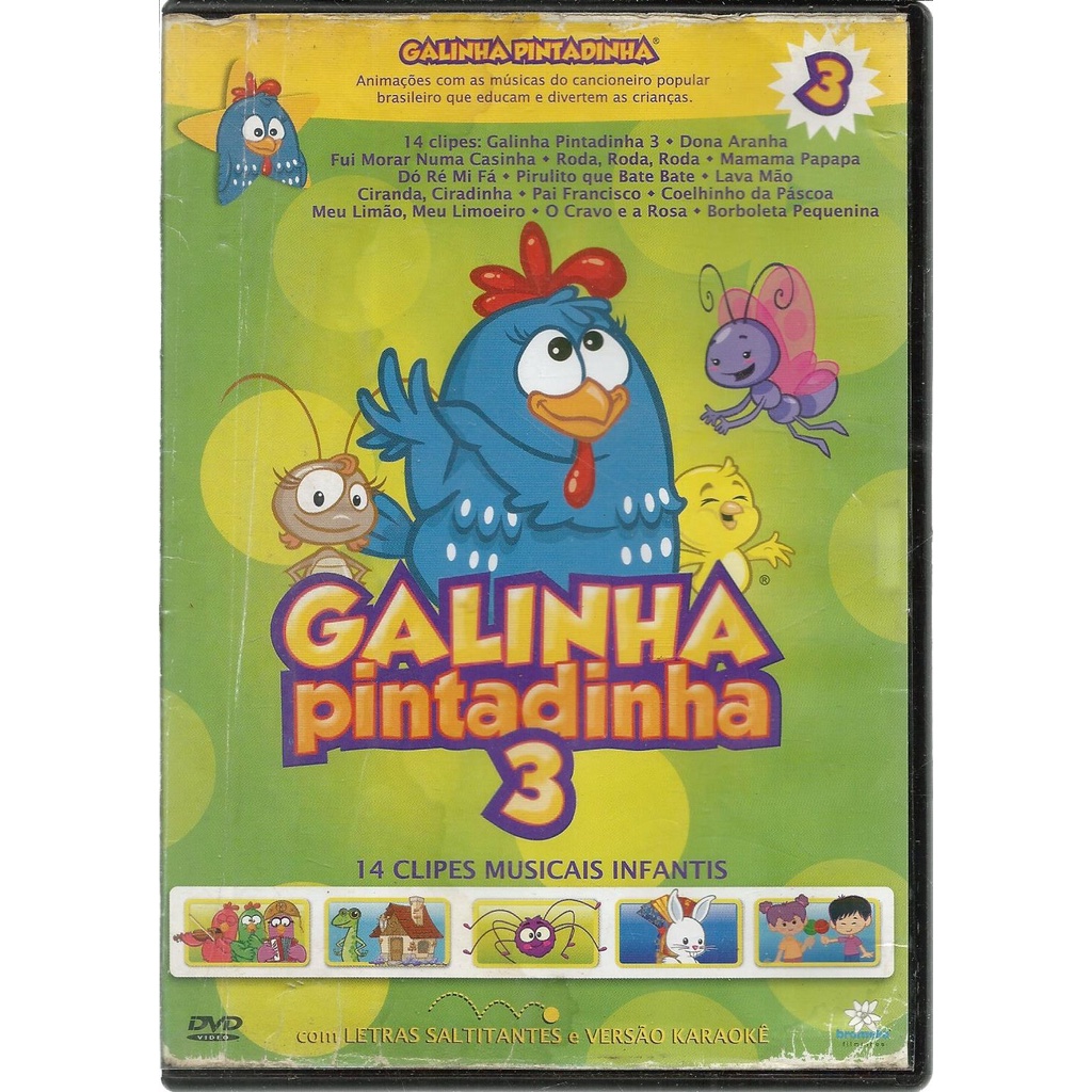 DVD Galinha Pintadinha 3