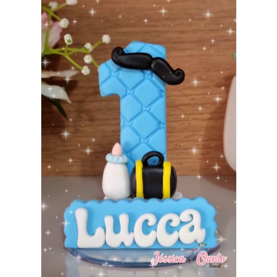Vela Aniversário Biscuit / Topo de Bolo/ Decoração Festa tema Poderoso Chefinho