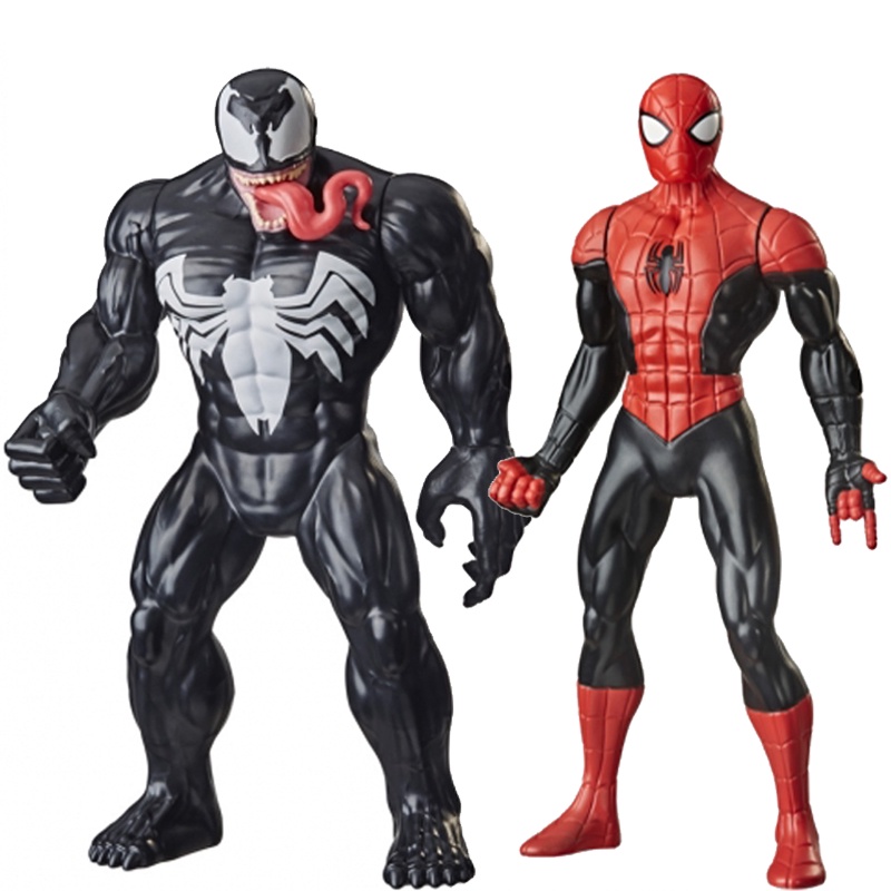Kit Boneco Venom E Homem Aranha Vermelho E Preto Hasbro Olympus 24cm ...