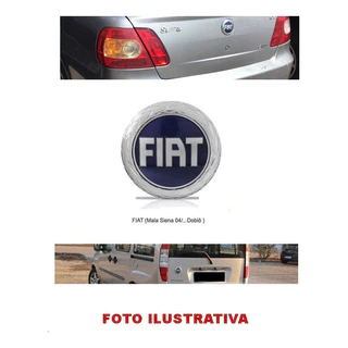 Emblema Fiat - Mala Siena E Doblo - 9,5cm - Reto