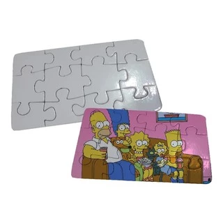 100 Quebra Cabeça Resinado Sublimação 12pçs 09x14cm Atacado