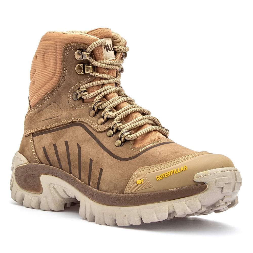 Bota Masculina Botina Caterpillar Cano Curto Palmilha Gel P.U