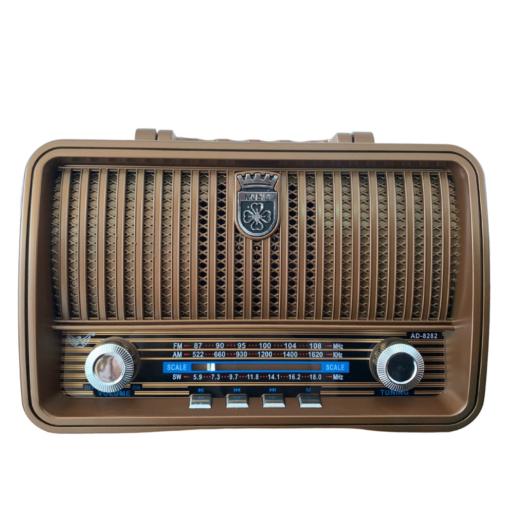 Rádio Am Fm Bluetooth Usb Retro Vintage Altomex AD8282 - Pilha Bateria ...