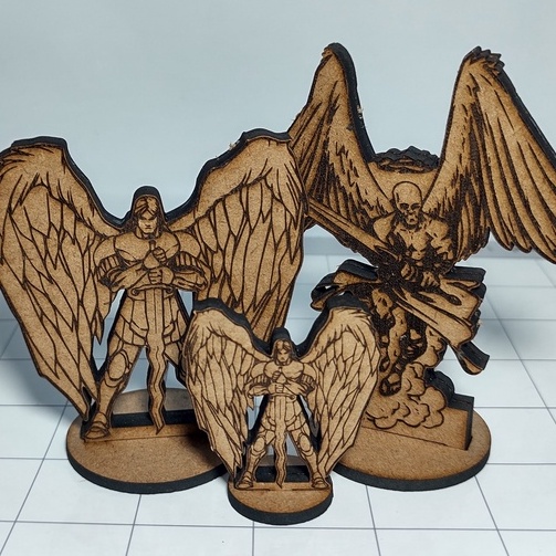 Anjos em miniatura (Deva, Planetario, Solar) para RPG