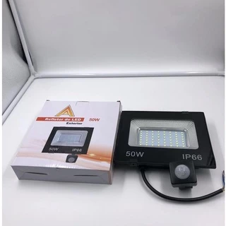 Refletor Led 20w/30w/50w/100w Prova D'agua Com Sensor De Presença Bivolt Branco Frio