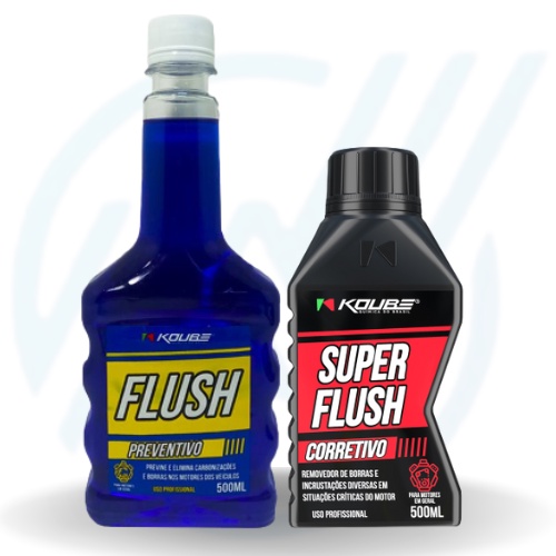 Kit Koube Motor Flush Corretivo + Motor Flush Preventivo | Shopee Brasil
