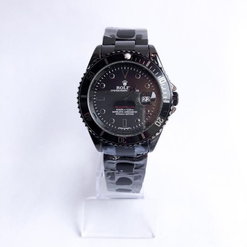 Relógio rolex todo preto submariner masculino novo luxo | Shopee Brasil