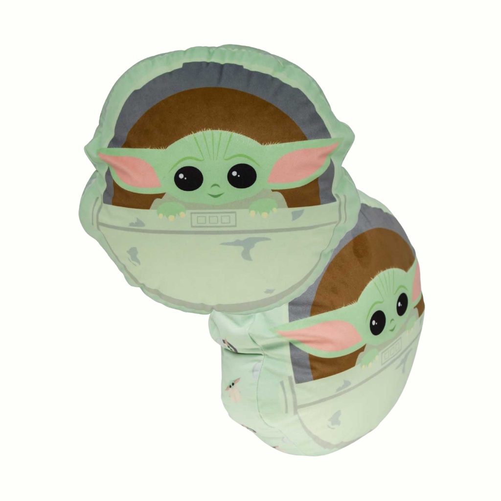 Almofada Baby Yoda Grogu Nave - Star Wars - Dora Presentes - A