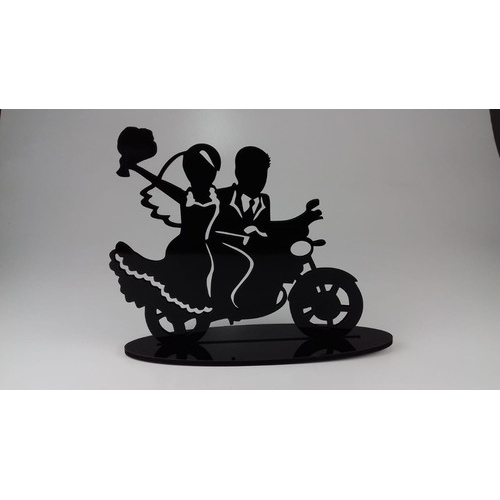 Conjunto de 2 topos de bolo de motocicleta preto acrílico JeVenis para  festa de aniversário masculina ou aniversário de menino : :  Brinquedos e Jogos