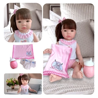 Boneca Reborn Realista Menina 36cm com Acessórios e Certidão - Sidnyl