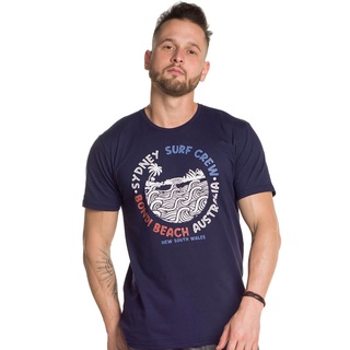 Camiseta Masculina Manga Curta Beach