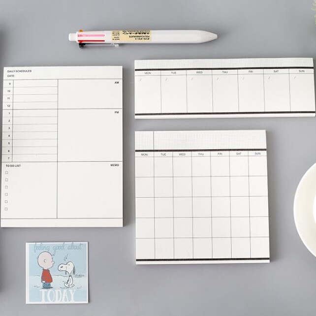 Bloco Planner Clean Diario Semanal Mensal | Planner 2024 | Shopee Brasil