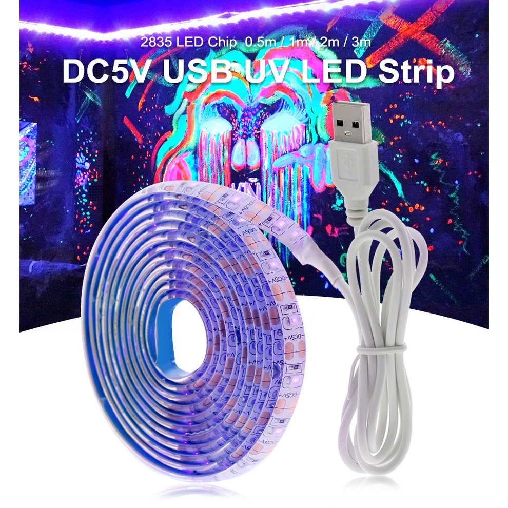 Bande LED RGB Imperméable 5V USB - 1M, 2M Ou 3M, 60 LED/m, Pour TV, Ambiance Lumineuse