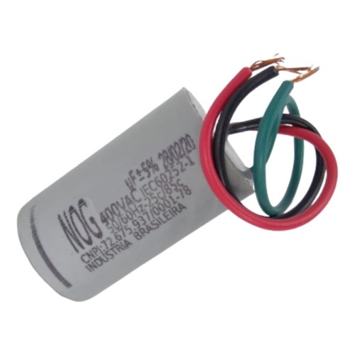 Capacitor Duplo 3 Fios 2uf+3uf 400v Ventilador Teto- Und | Shopee Brasil