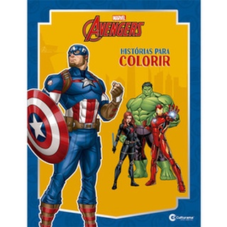 Livro Para Colorir Vingadores Marvel Heróis Infantil Disney