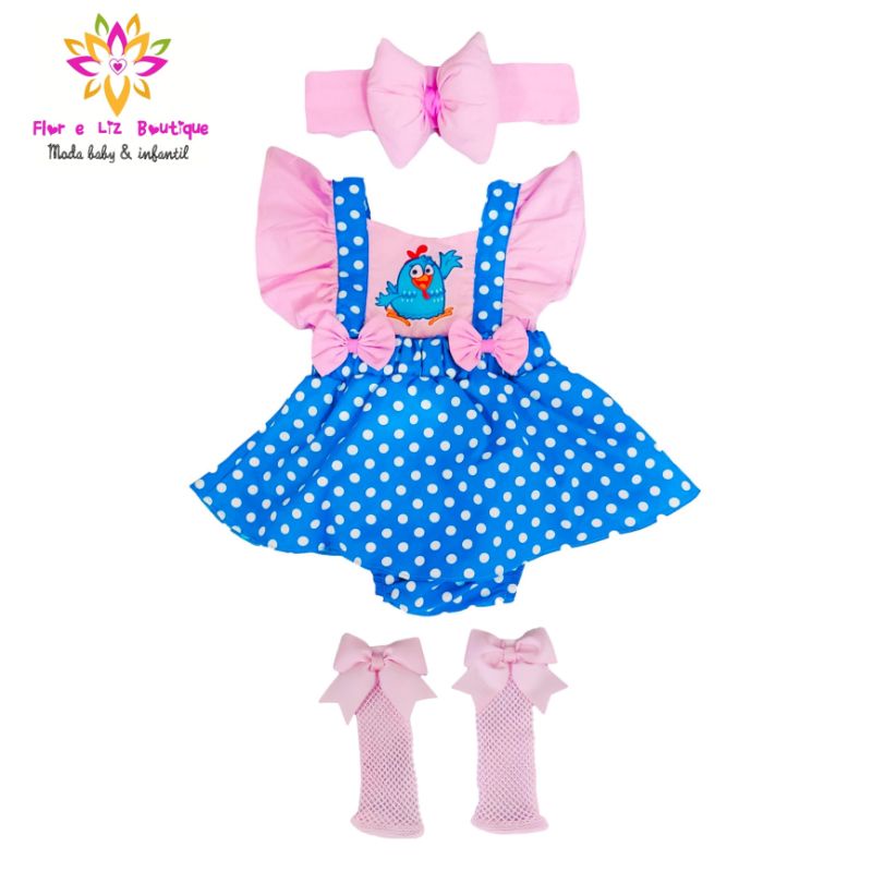 Roupa galinha hot sale pintadinha rosa