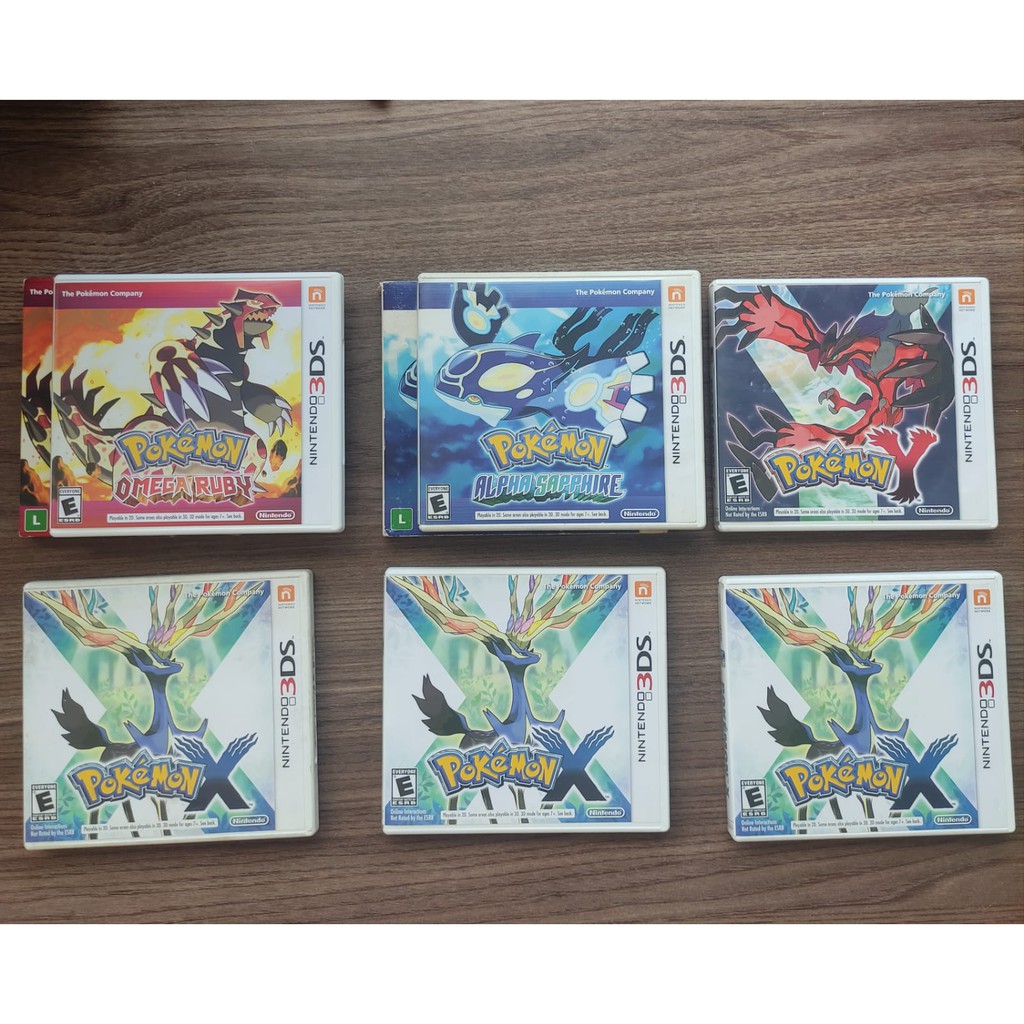 Pokemon X + Y + Alpha Sapphire + Omega Ruby - Nintendo 3DS - Brand New