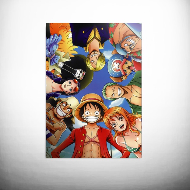 Poster Adesivo Anime One Piece Tripulação Luffy