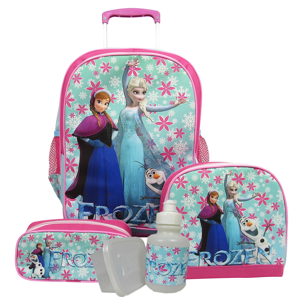 Kit Mochila Frozen Escolar Infantil Tam G Rodinhas | Shopee Brasil