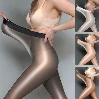 Mulheres Sexy Meia-Calça Brilhante Glitter Meias Ver Através De Respiráveis