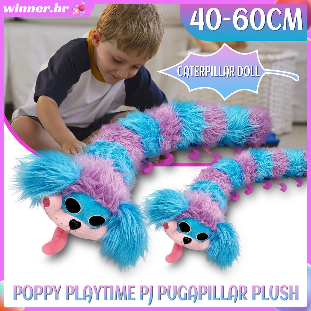 60cm Poppy Playtime Pj Pug a Pilar Pelúcia ,Papoula , Para Crianças E  Adultos (-Pillar Plush)