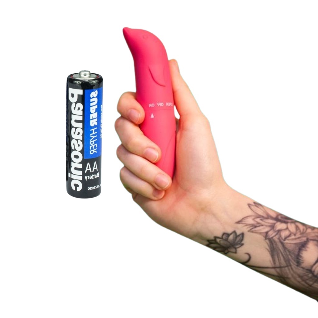 Vibrador Feminino Ponto G Golfinho Com Pilha Envio discreto Sex Shop |  Shopee Brasil