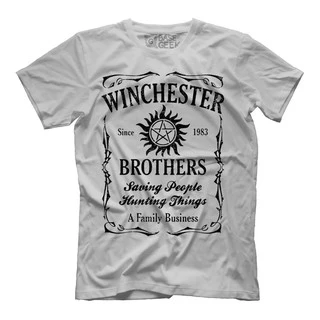 Camisa, Camiseta Winchester Brothers Supernatural Dean Sam