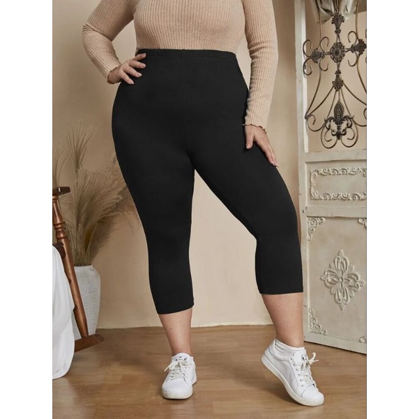 Calça Legging Plus Size Cirrê Peluciado Preta - Loja Fasciniun