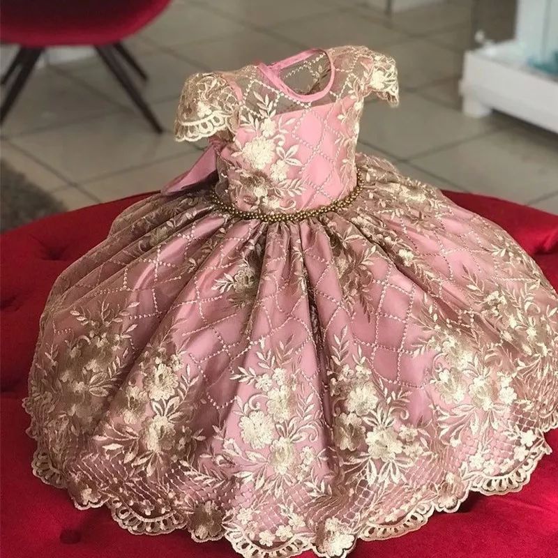 Vestido infantil de hot sale luxo para festa