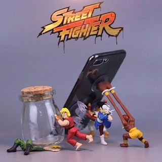Street Fighter Kit Com 5 Bonecos Criativos - Ryu - Chun-li - Ken - Dhalsim - Guile
