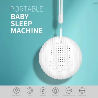 Máquina Portátil De Sono Para Bebês Branco Som De Ruído 10 Sons Calmante 15 / 30 / 60min / Temporizador Ajustável Para Volume