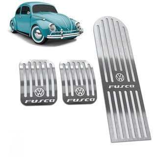 Pedaleira Fusca 59/78 Manual Aço Inox - Não fura o pedal