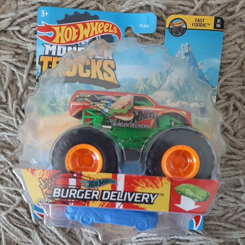 Hot Wheels Monster Truck 1:64 Burger Delivery, Mini Cientista Brinquedos -  Brinquedos Educativos e Criativos