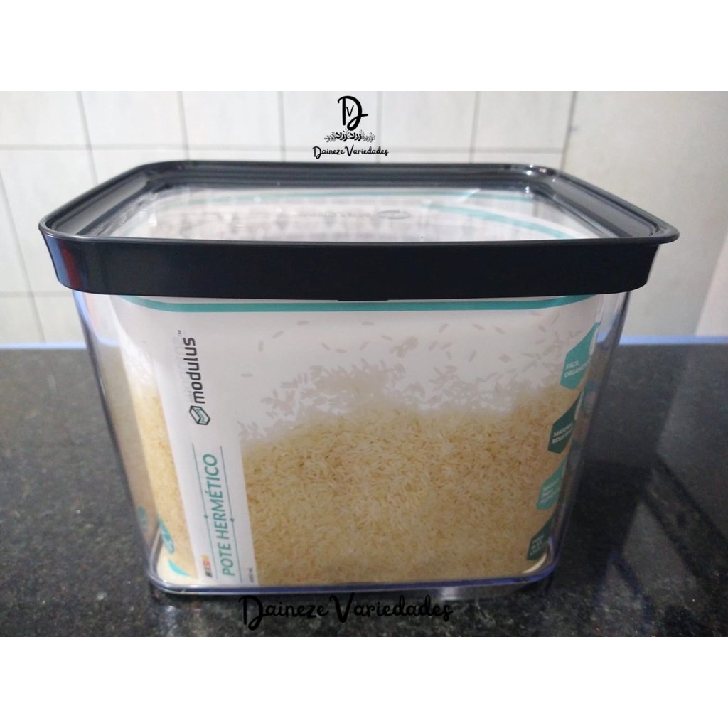 Pote 4000ml anti impacto para arroz e grandes quantidades