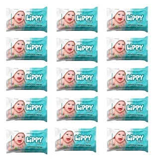 Kit 15 Pacotes Toalha Umedecida Lippy Direto Da Fábrica (750 Toalhas)
