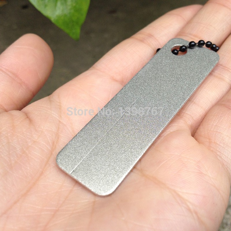 Afiador Diamantado de bolso Para Faca / Canivete/ Anzol- Edc. Mini Placa Diamantada #400