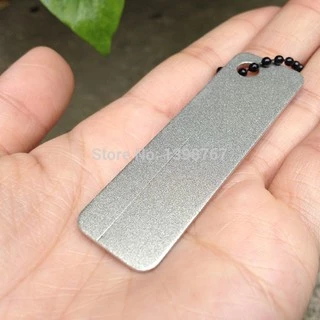 Afiador Diamantado de bolso Para Faca / Canivete/ Anzol- Edc. Mini Placa Diamantada #400