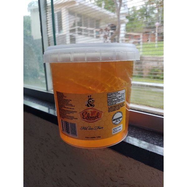 Mel com Favo Edmel - 1,5 kg | Shopee Brasil