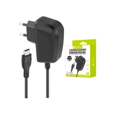 Carregador universal (câmera, tablet, modem, gps, celulares..) 1000mA