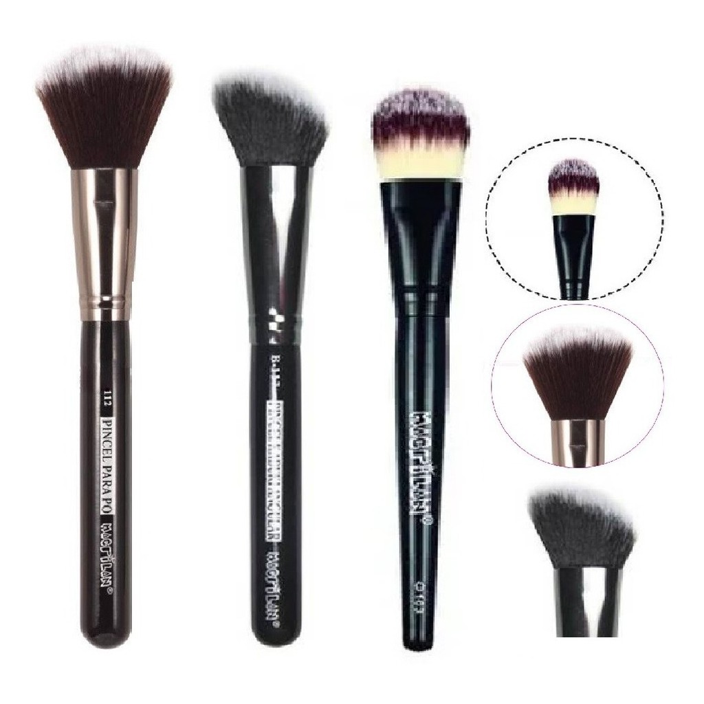 12 Pincel Para Pó Blush e Base Revenda | Shopee Brasil