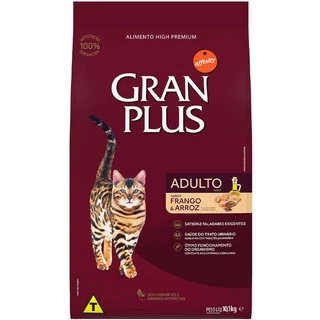 Ração GranPlus Frango e Arroz para Gatos Adultos