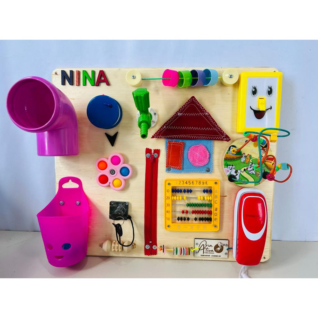 Painel Sensorial Montessoriano Placa De Atividades Busy Board Shopee Brasil