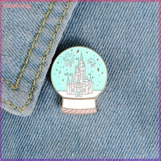 Broche Com Bola De Cristal Castelo/Mickey/Mouse