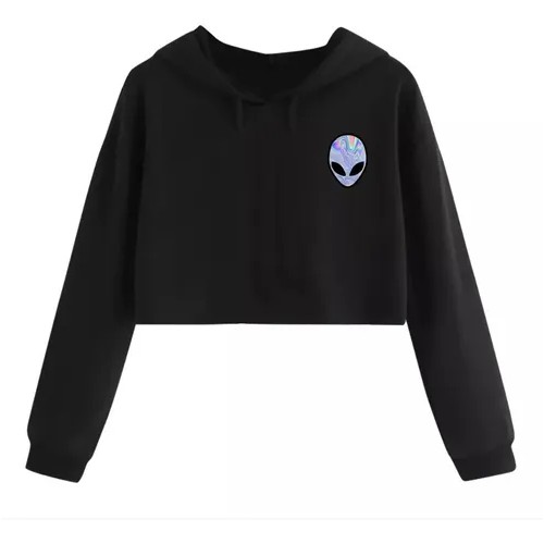 Moletom cropped sale alien