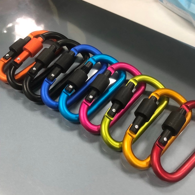 No . 8 Fivela De Mochila Em Forma De D Suspensão Rápida Tática De Acampamento De Alta Qualidade Grande De Porca De Liga De Alumínio
