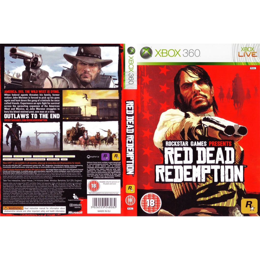 Red Dead Redemption Xbox 360/xbox One - Código De 25 Dígitos