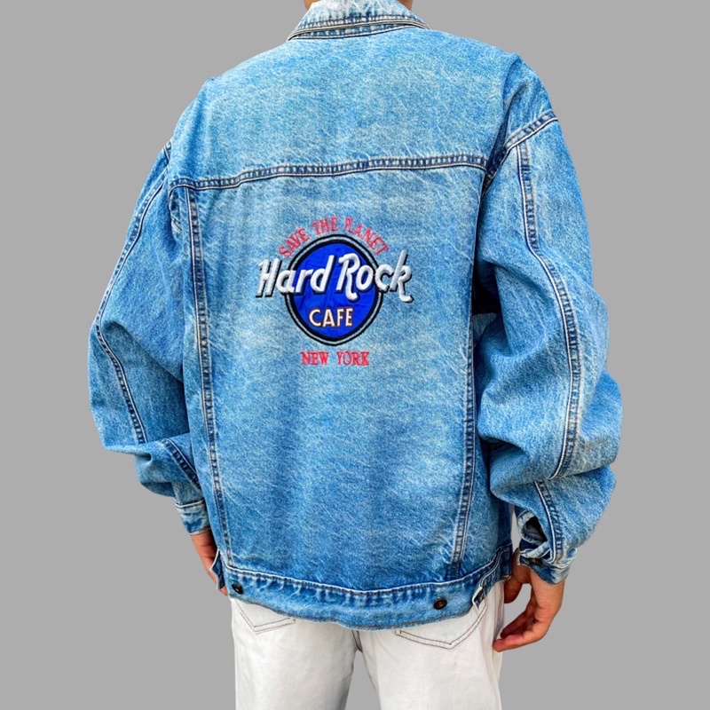 Jaqueta jeans store hard rock café